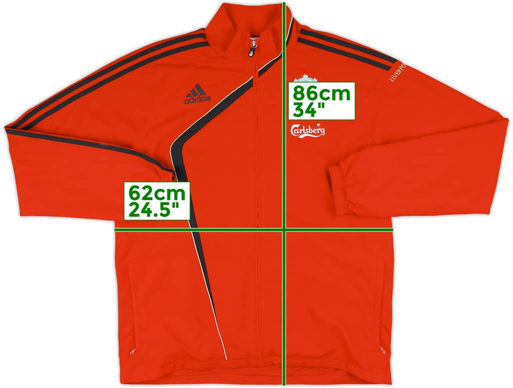 2009-10 Liverpool adidas Track Jacket - 8/10 - (L/XL)