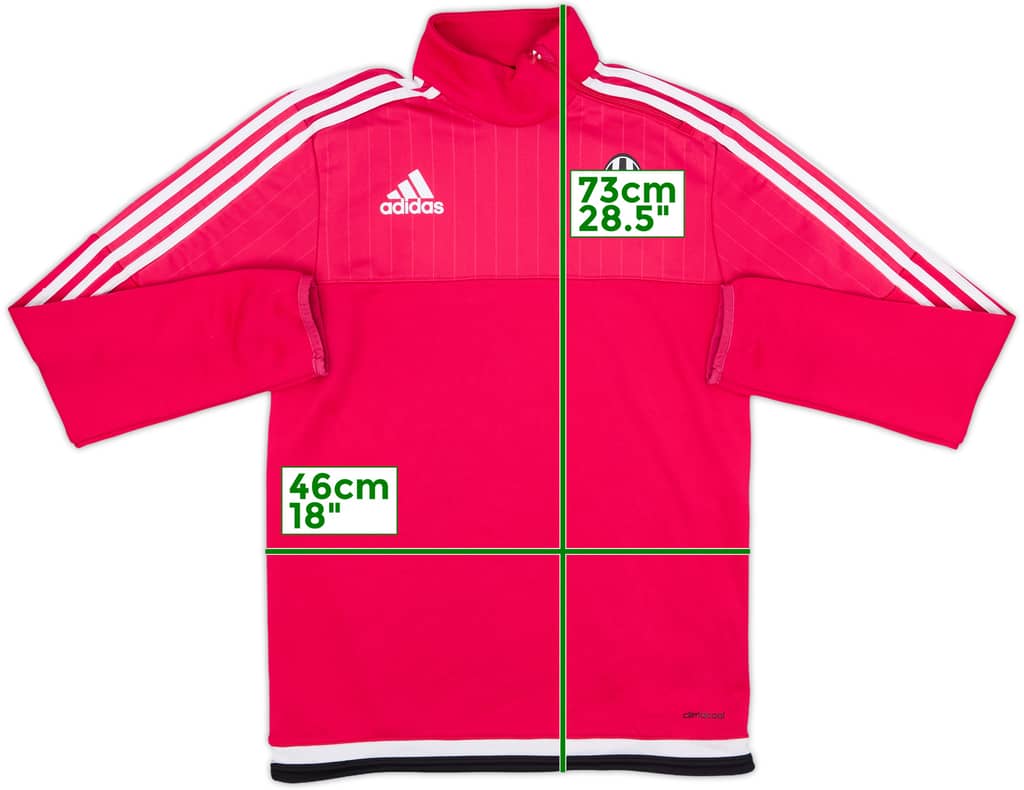 2015-16 Juventus adidas 1/4 Zip Training Top - 8/10 - (XS)