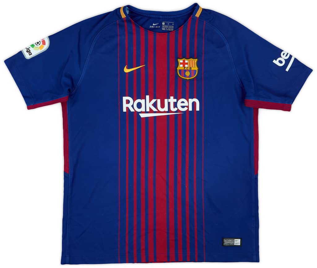 2018-19 Barcelona Home Shirt - 8/10 - (XL.Boys)