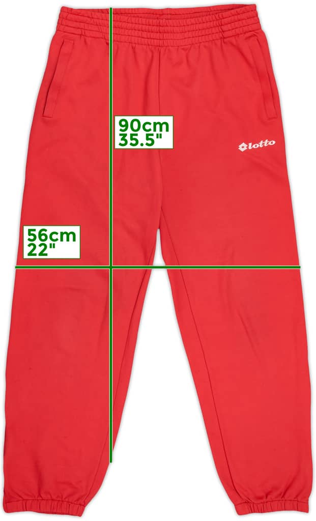 1997-98 AC Milan Lotto Track Pants/Bottoms - 8/10 - (L)