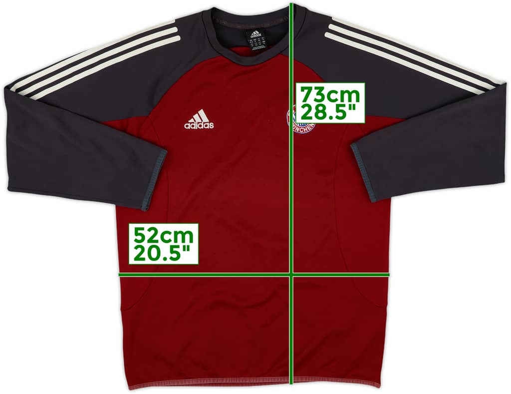 2002-03 Bayern Munich adidas Sweat Top - 8/10 - (XL.Boys)