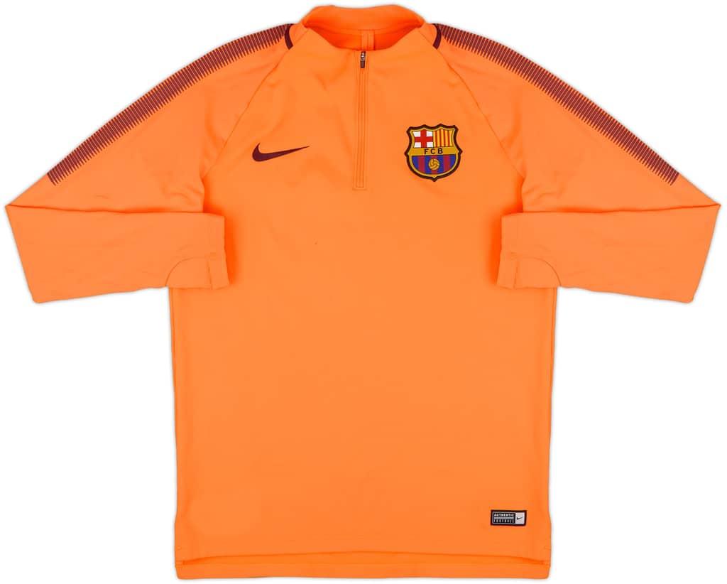 2017-18 Barcelona Nike 1/4 Zip Training Top - 7/10 - (M)
