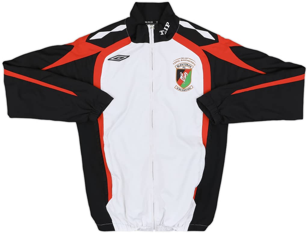 2007-08 Glentoran Umbro Track Jacket - 8/10 - (S)