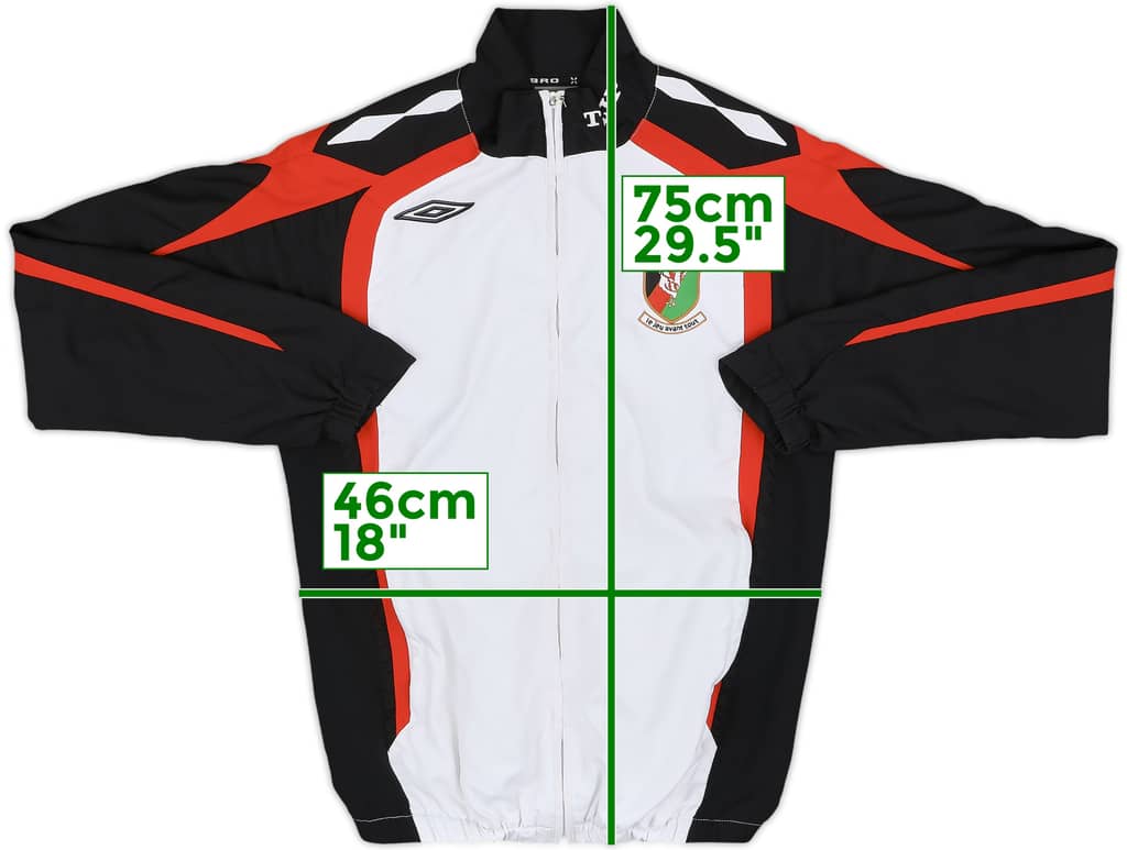 2007-08 Glentoran Umbro Track Jacket - 8/10 - (S)