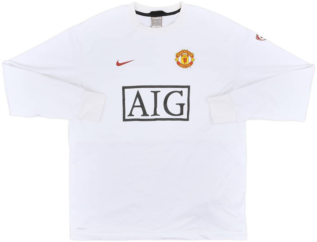 2009-10 Manchester United Nike Sweat Top - 8/10 - (L)