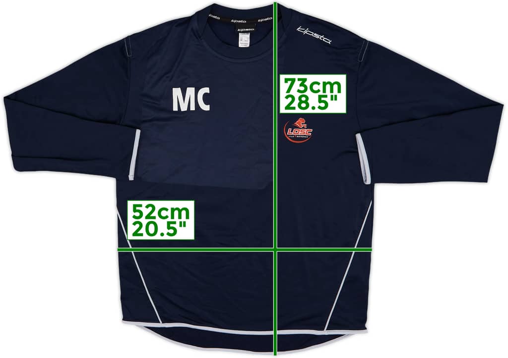 2005-06 Lille Staff Issue Kipsta Sweat Top MC - 8/10 - (L.Boys)