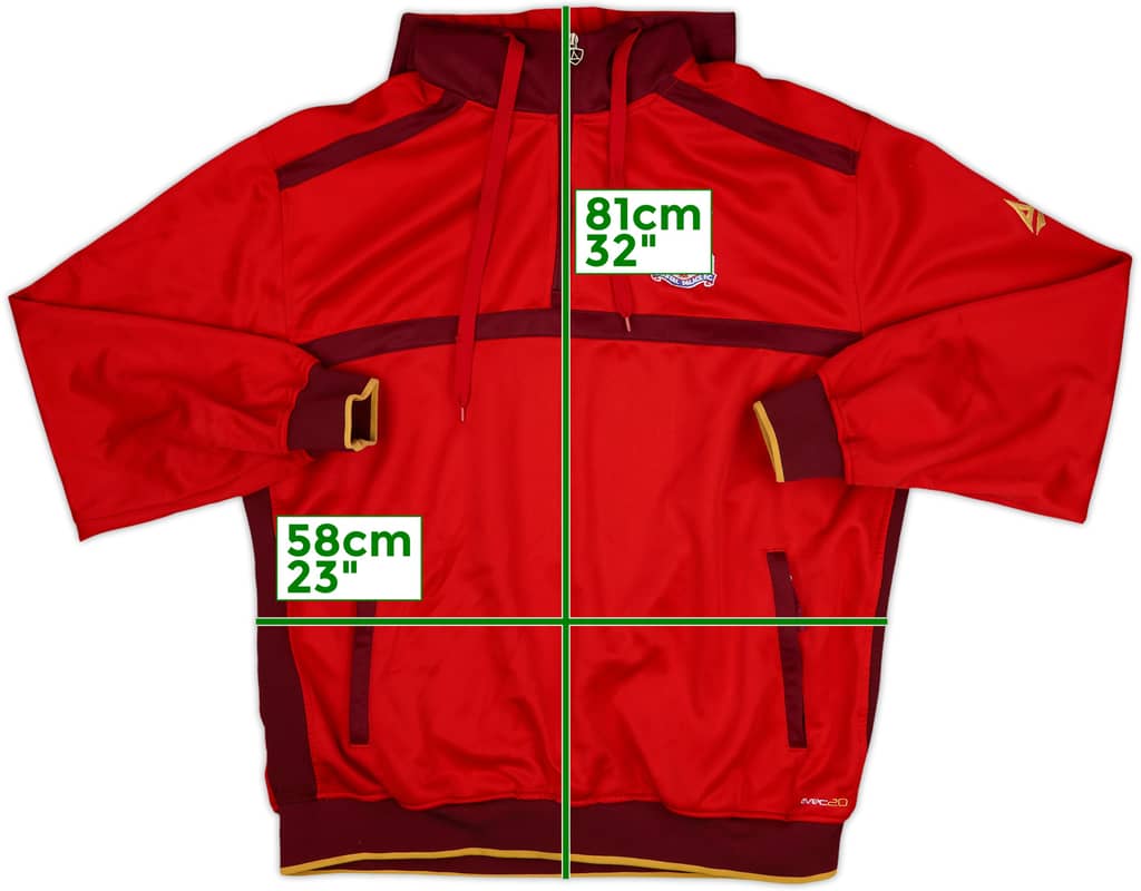 2012-14 Crystal Palace Avec 1/4 Zip Hooded Track Jacket - 10/10 - (XXL)