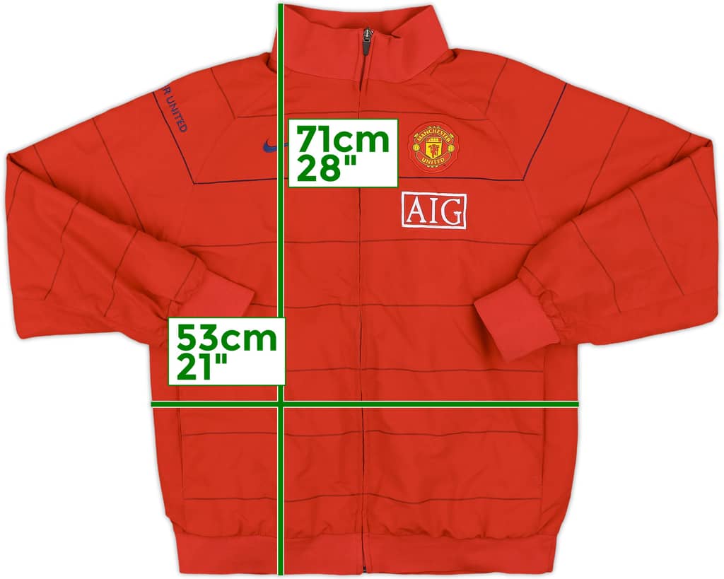 2008-09 Manchester United Nike Track Jacket - 8/10 - (XL.Boys)