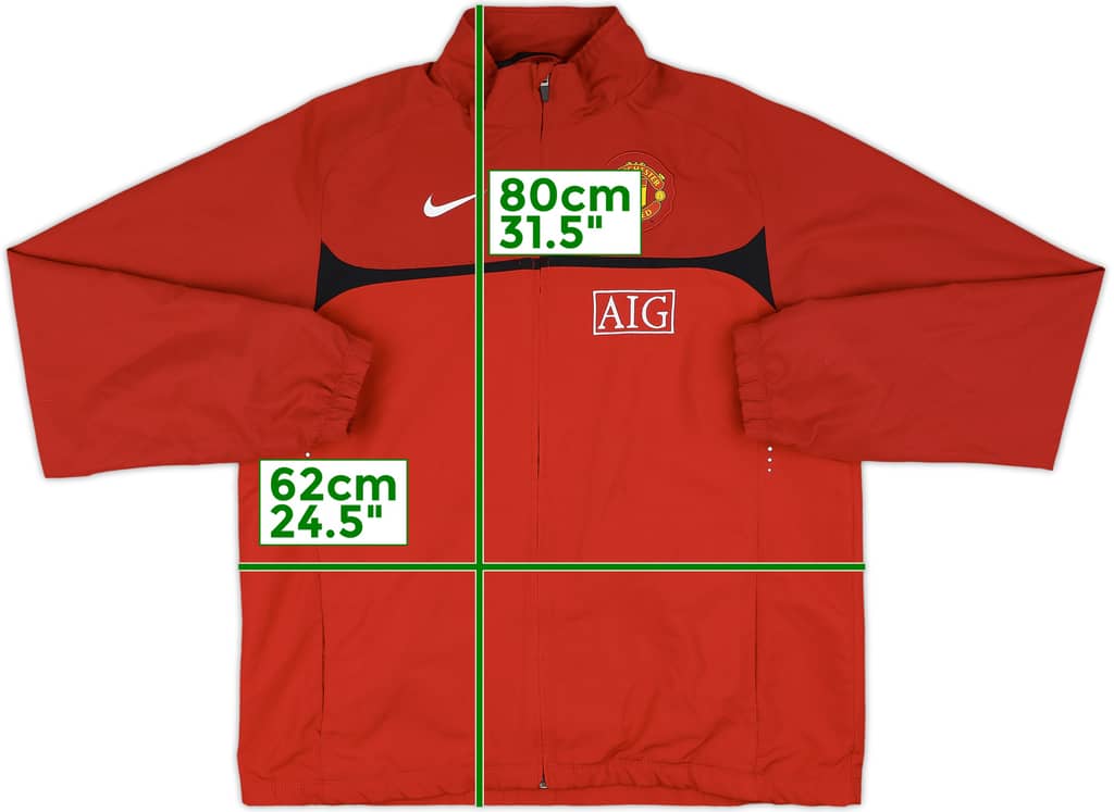 2009-10 Manchester United Nike Track Jacket - 7/10 - (L)