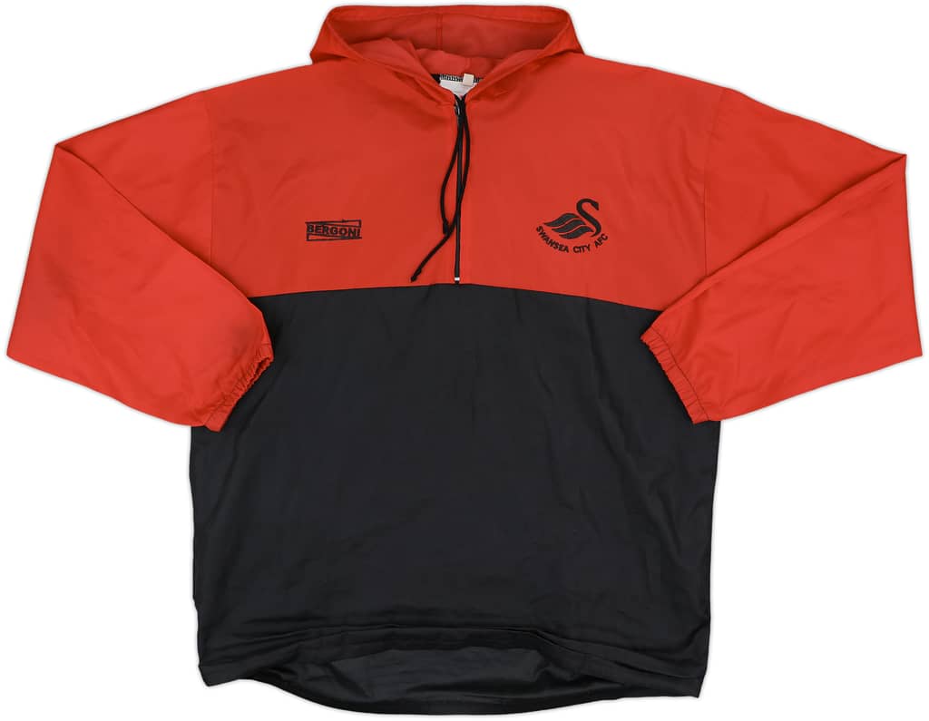 2002-03 Swansea Bergoni Hooded 1/4 Zip Drill Top - 8/10 - (XL)
