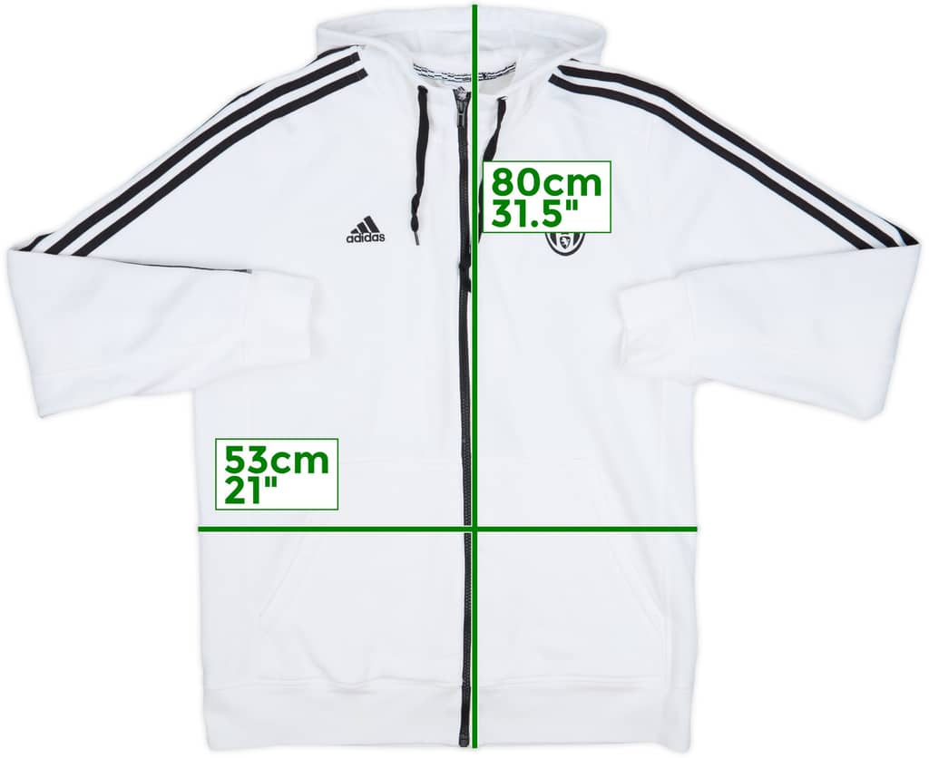 2015-16 Juventus adidas Hooded Sweat Top - 8/10 - (L)