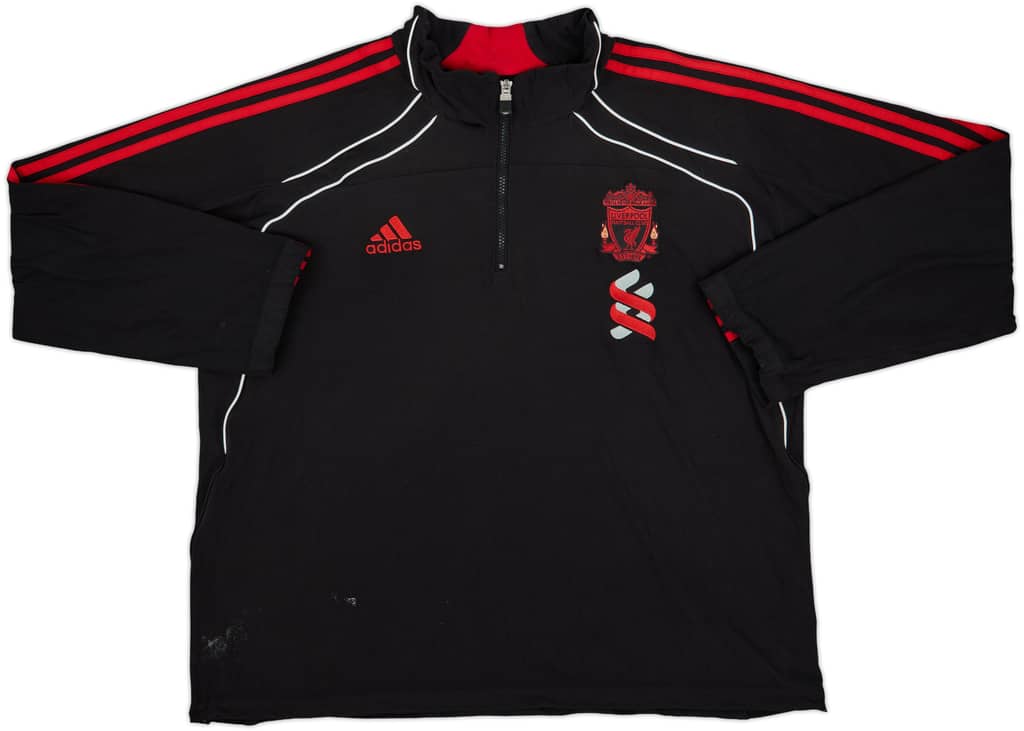 2010-11 Liverpool adidas 1/4 Zip Fleece Track Jacket - 6/10 - (XL)