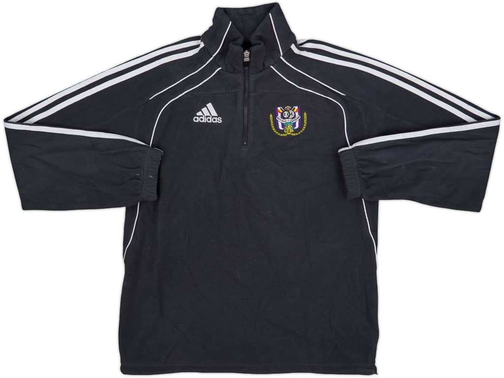 2010-11 Anderlecht adidas 1/4 Zip Fleece Track Jacket - 7/10 - (S/M)