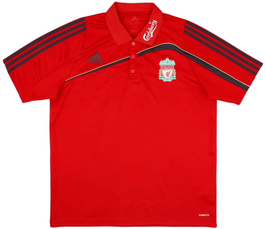 2009-10 Liverpool adidas Polo Shirt - 8/10 - (L)