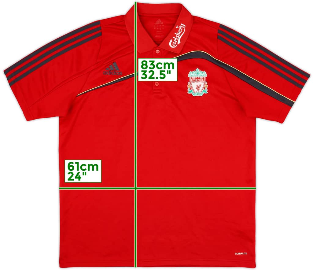 2009-10 Liverpool adidas Polo Shirt - 8/10 - (L)