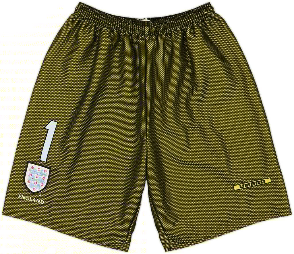 1998-99 England Player Issue GK Shorts #1 - 10/10 - (XL)