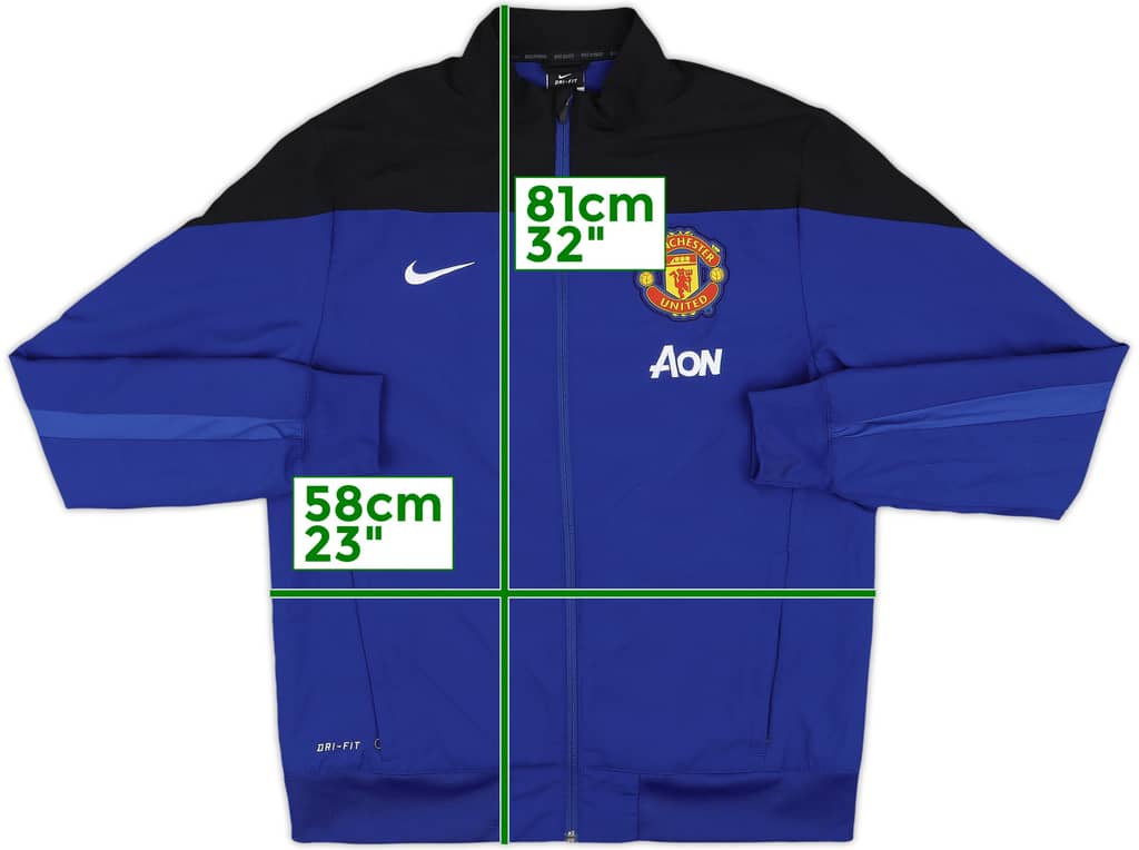 2013-14 Manchester United Nike Track Jacket - 10/10 - (M)