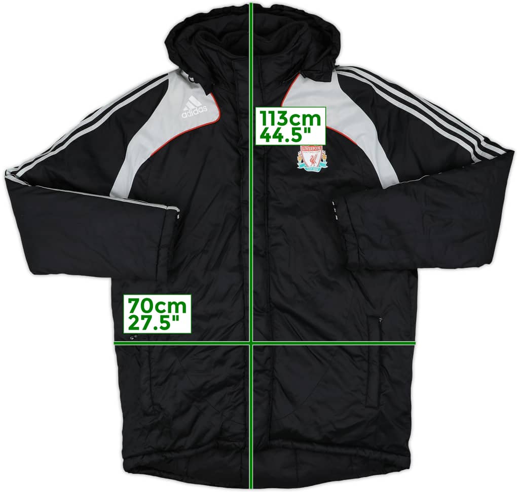 2008-09 Liverpool adidas Padded Bench Coat - 9/10 - (L/XL)