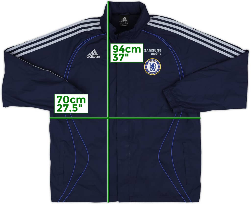 2006-07 Chelsea adidas Hooded Rain Jacket - 7/10 - (L)