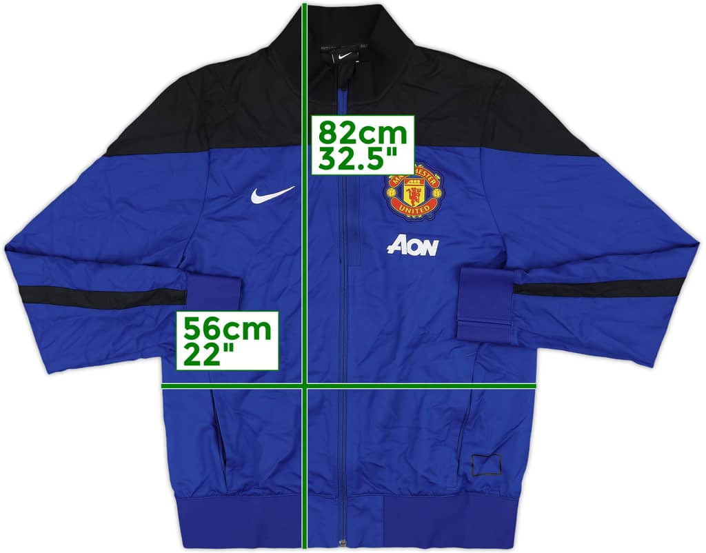 2013-14 Manchester United Nike Track Jacket - 8/10 - (M)