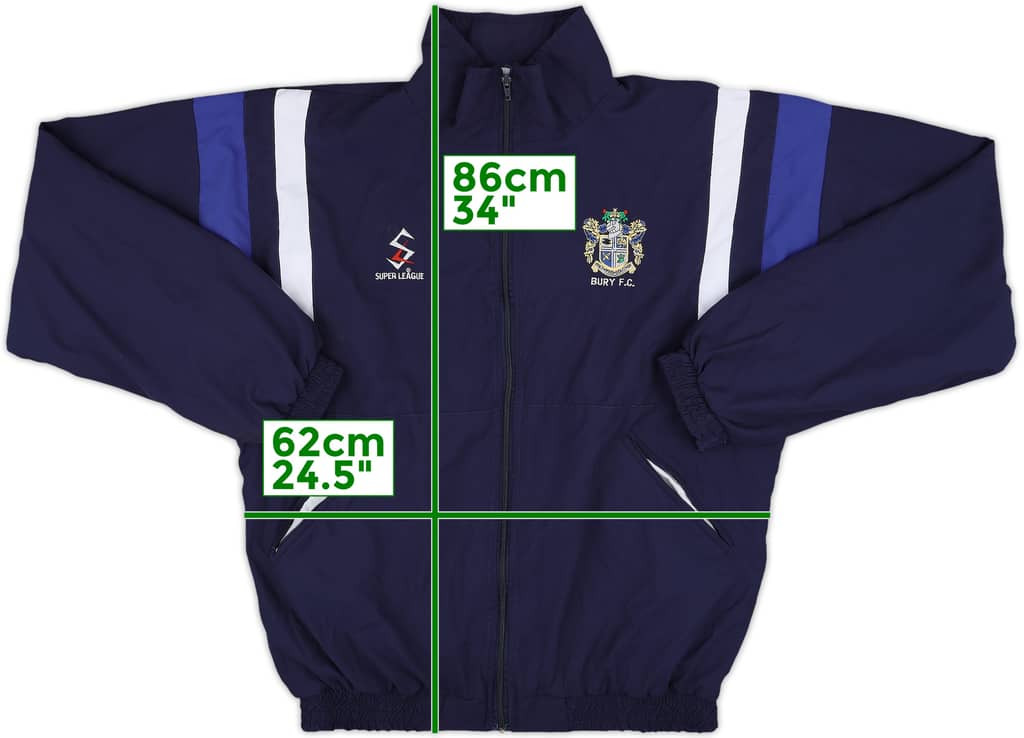 1997-99 Bury Super League Track Jacket - 8/10 - (L)