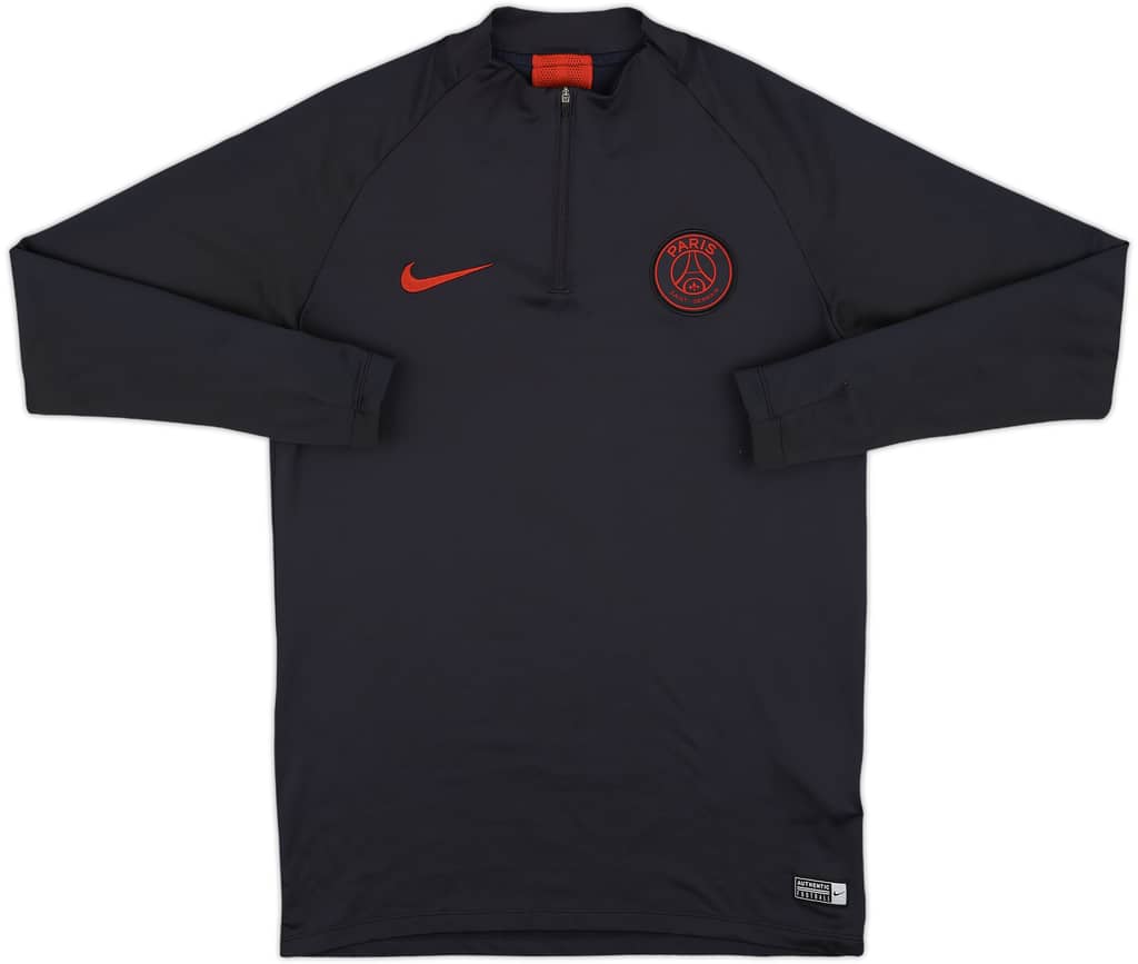 2019-20 Paris Saint-Germain Nike 1/4 Zip Drill Top - 9/10 - (M)