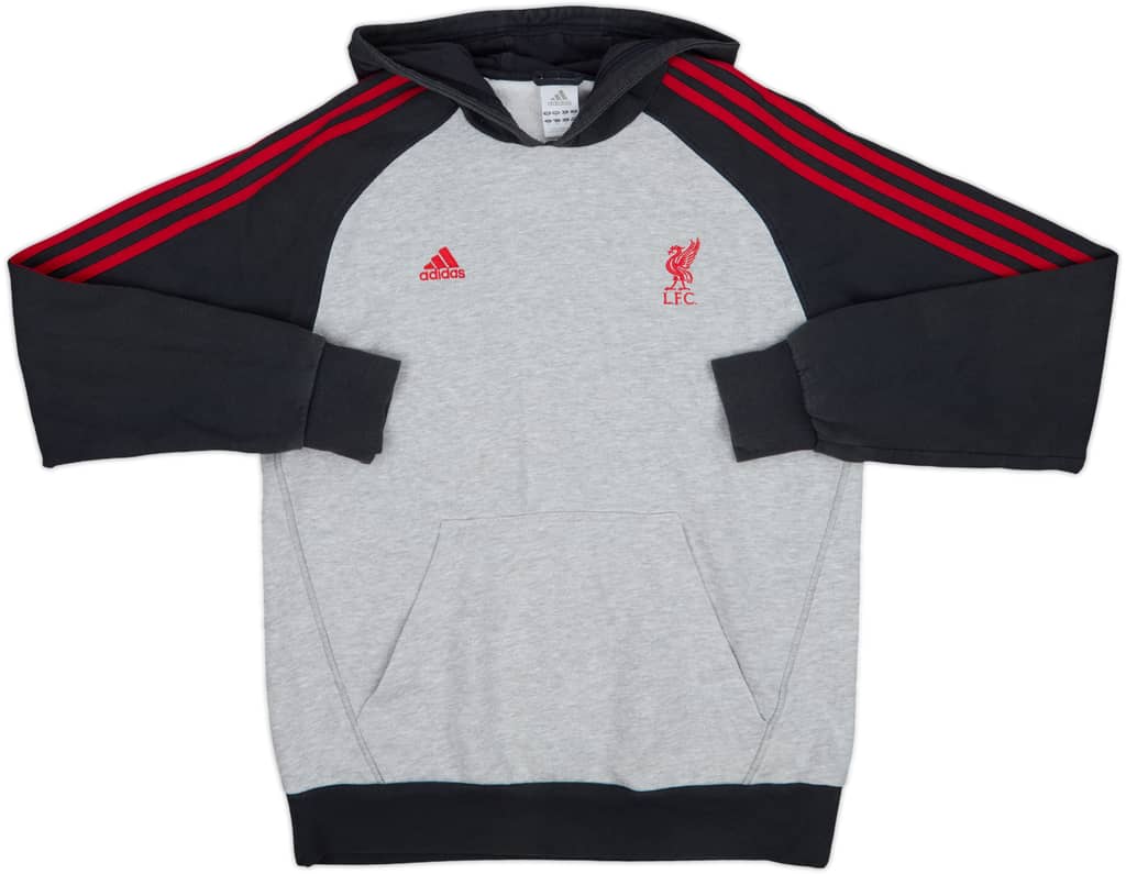 2011-12 Liverpool adidas Hooded Sweat Top - 8/10 - (M)