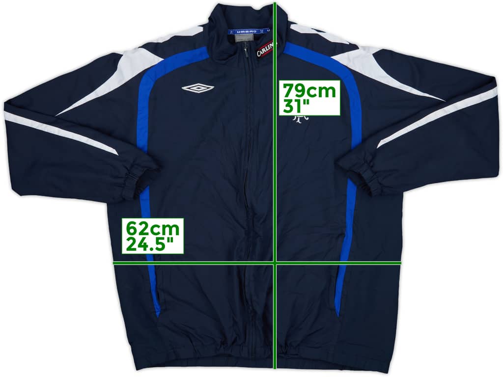 2007-08 Rangers Umbro Track Jacket - 8/10 - (XXL)