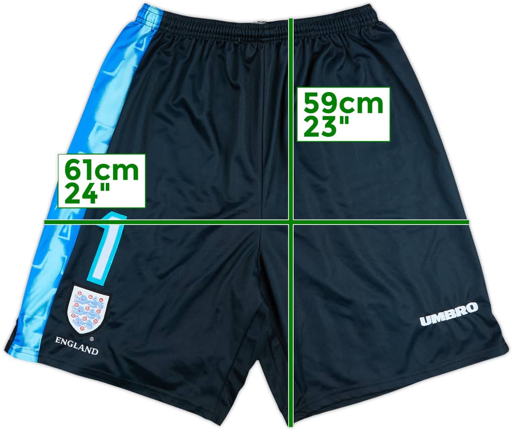1997-98 England Player Issue GK Shorts #1 - 8/10 - (XXL)