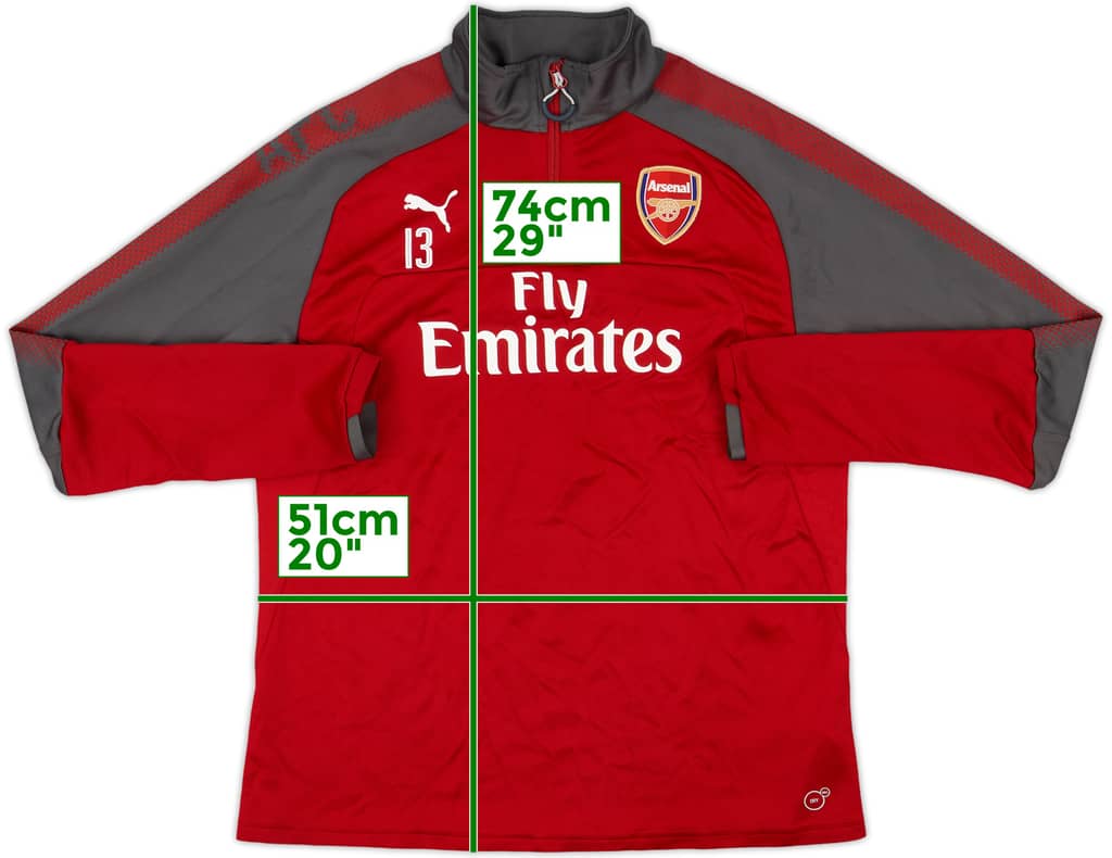 2017-18 Arsenal Women Puma Player Issue 1/4 Zip Track Jacket #13 - 9/10 - (Women's L)