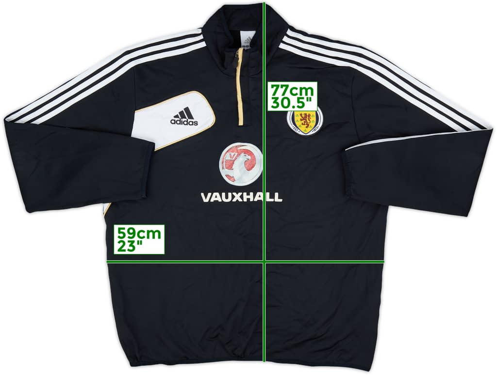 2011-12 Scotland adidas 1/4 Zip Drill Top - 6/10 - (XL)