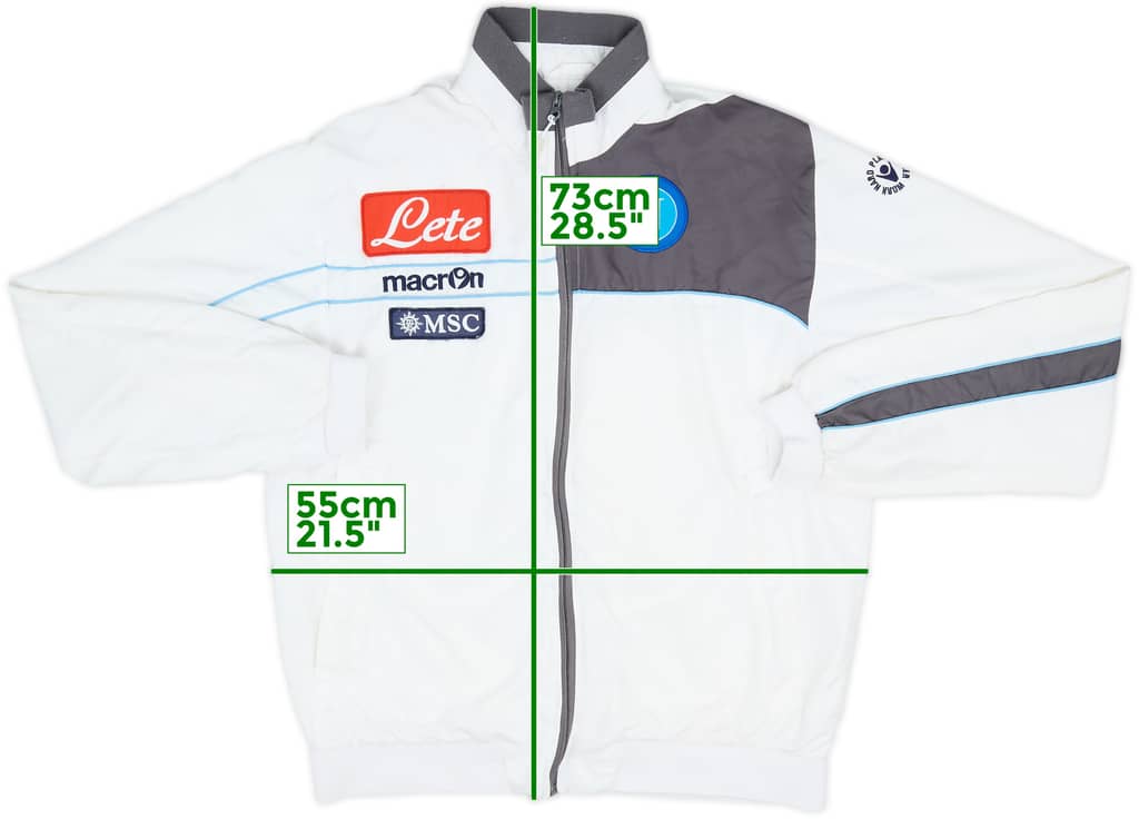 2011-12 Napoli Macron Track Jacket - 8/10 - (L)