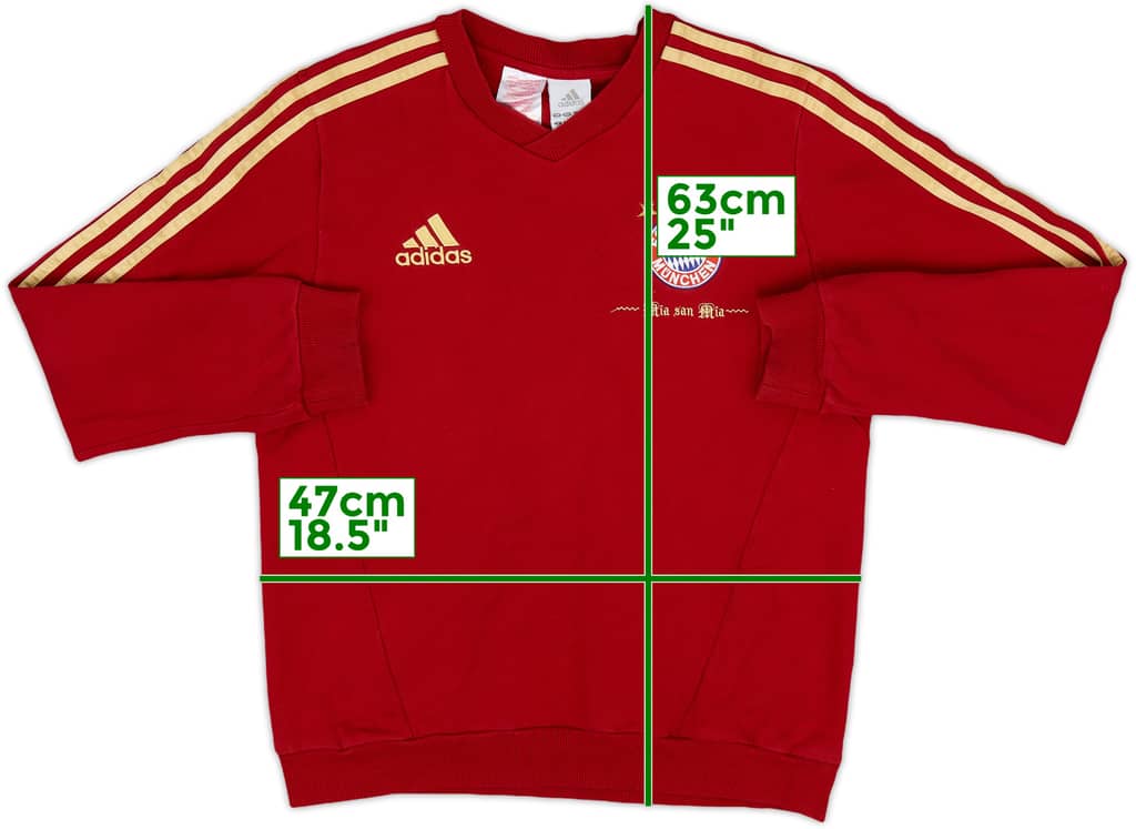 2011-12 Bayern Munich adidas Sweat Top - 8/10 - (L.Boys)