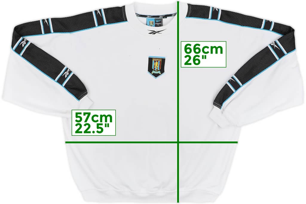 1998-99 Aston Villa Reebok Sweat Top - 5/10 - (S)