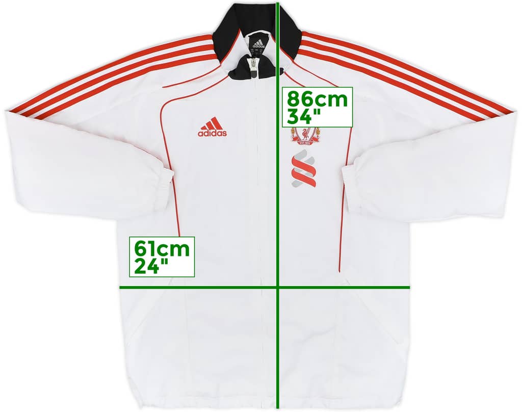 2010-11 Liverpool adidas Track Jacket - 8/10 - (L)