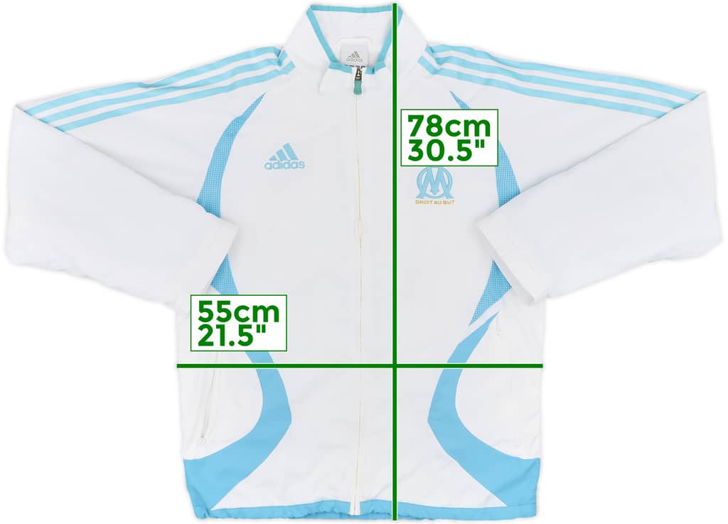 2006-07 Marseille adidas Track Jacket - 9/10 - (S)