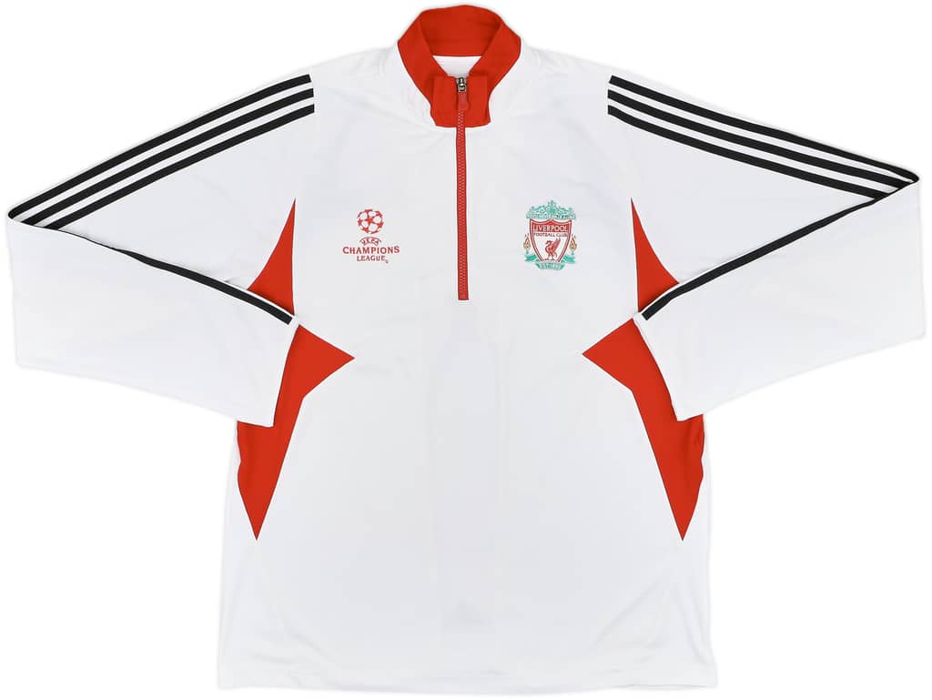 2007-08 Liverpool adidas CL 1/4 Zip Drill Top - 8/10 - (XL)