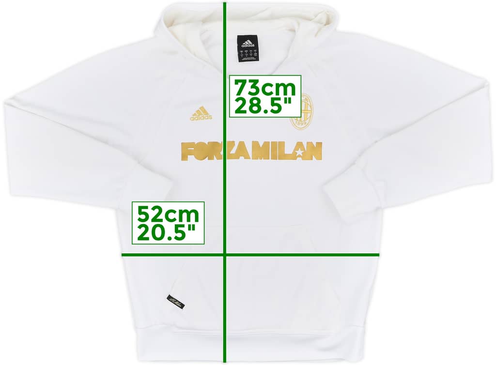 2009-10 AC Milan adidas Hooded Jacket - 8/10 - (M)