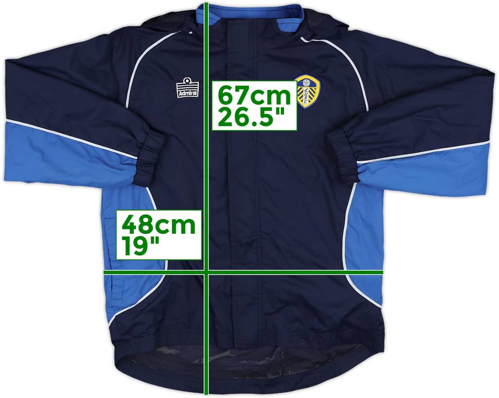 2005-06 Leeds Admiral Hooded Rain Jacket - 7/10 - (L.Boys)