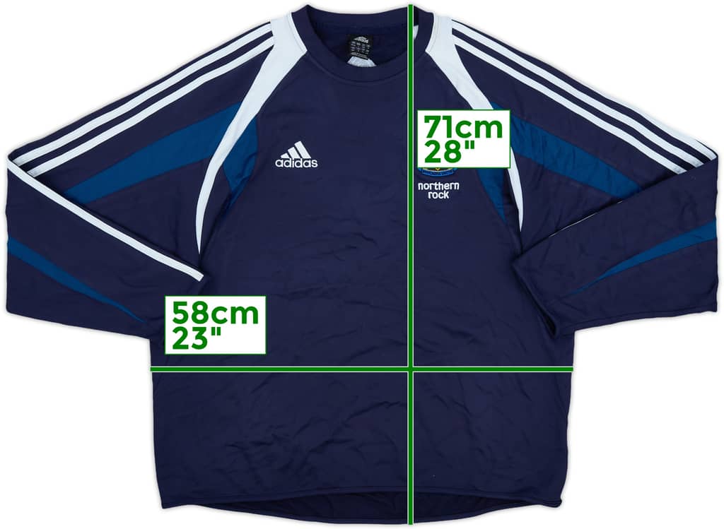2004-05 Newcastle United adidas Sweat Top - 8/10 - (L/XL)