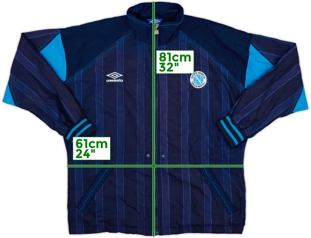 1993-94 Napoli Umbro Track Jacket - 8/10 - (L)