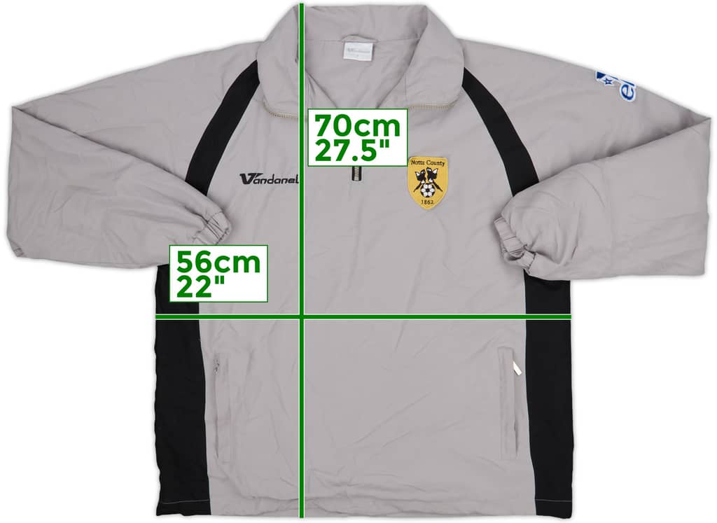 2008-09 Notts County Vandanel 1/4 Zip Drill Top - 5/10 - (S)