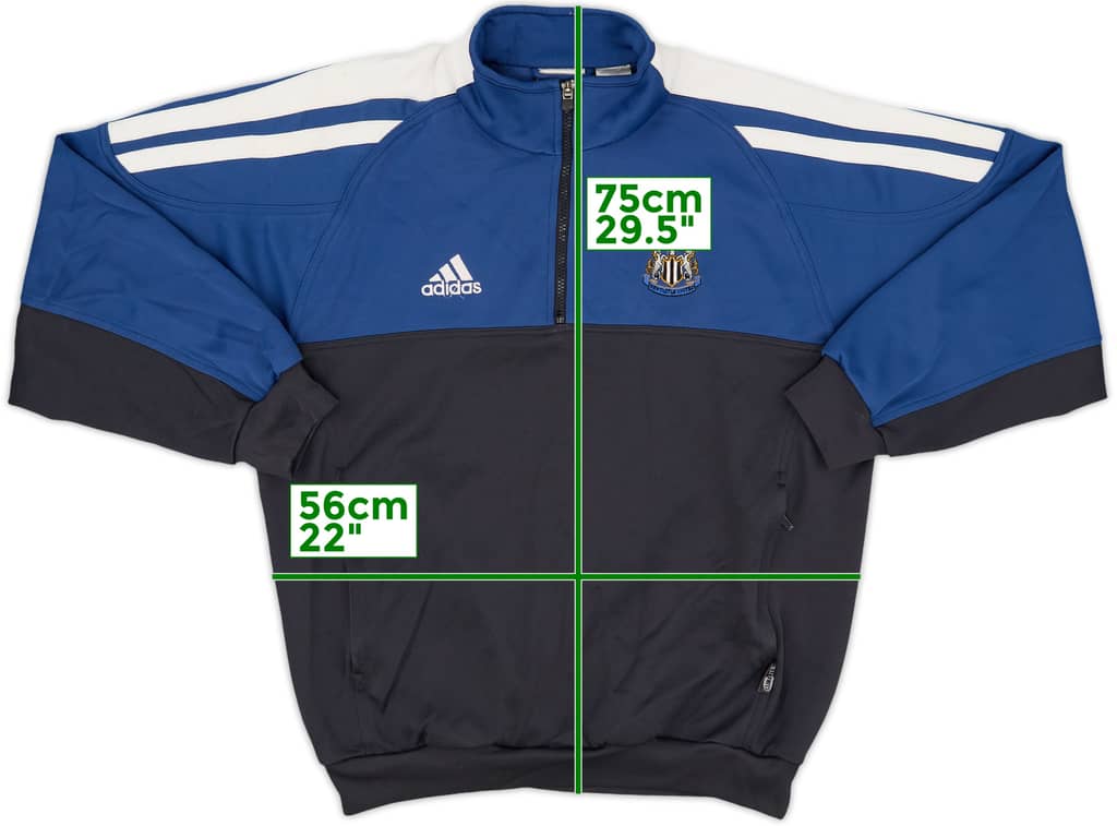 2001-02 Newcastle United adidas 1/4 Zip Training Top - 8/10 - (L)