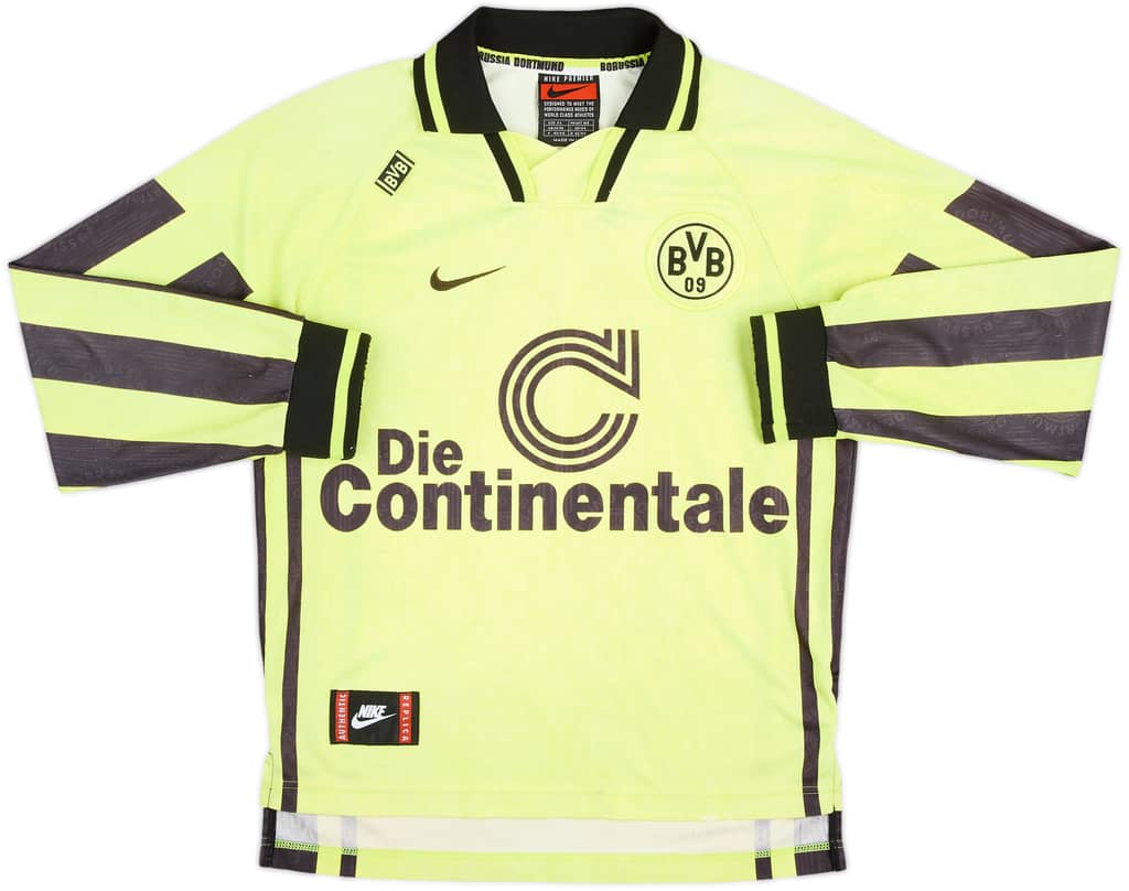 1996-97 Borussia Dortmund Home L/S Shirt - 6/10 - (XS)