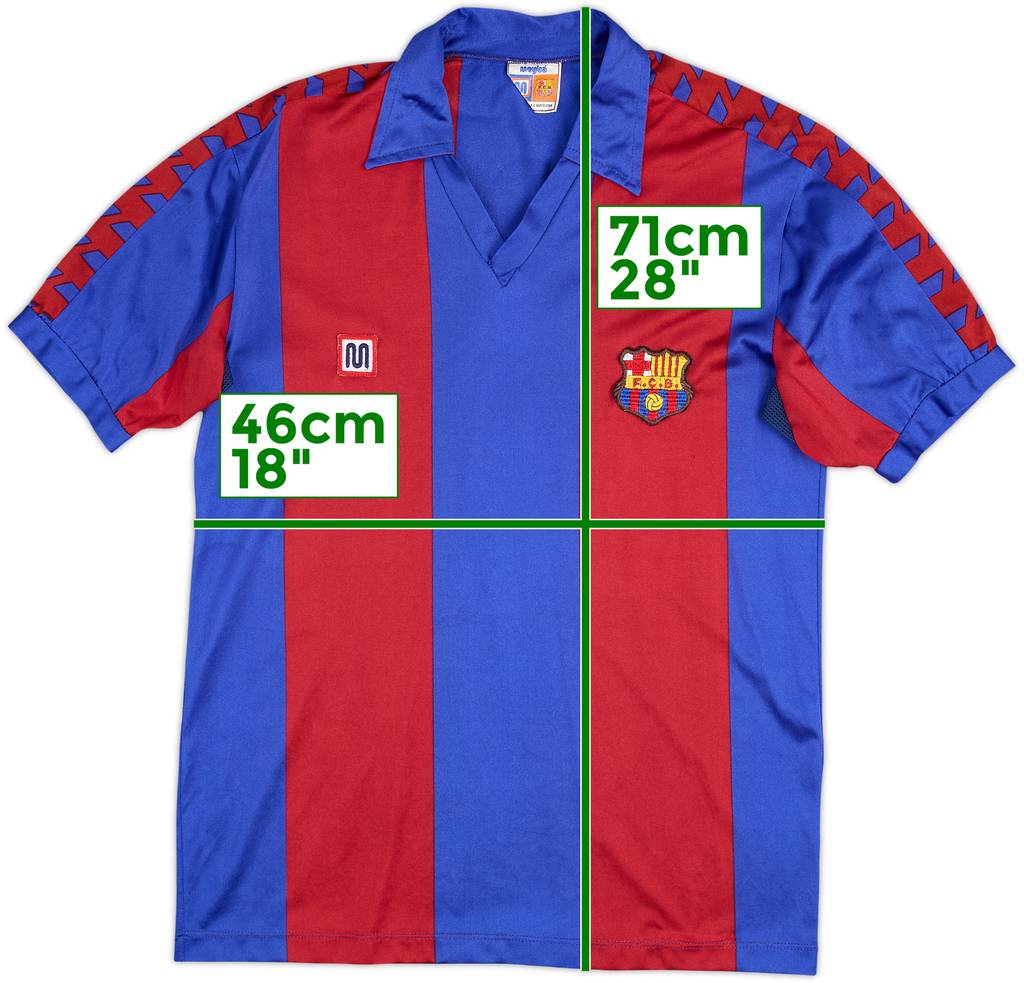 1984-89 Barcelona Home Shirt - 7/10 - (S)