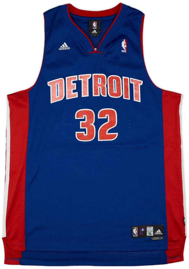 2006-10 Detroit Pistons Hamilton #32 adidas Swingman Away Jersey (Very Good) XL