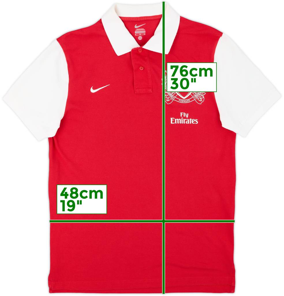 2011-12 Arsenal Nike Polo Shirt - 8/10 - (XL.Boys)