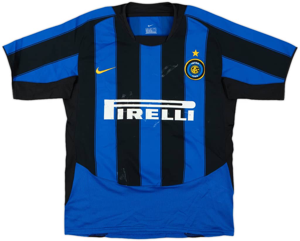2003-04 Inter Milan Home Shirt - 4/10 - (L.Boys)