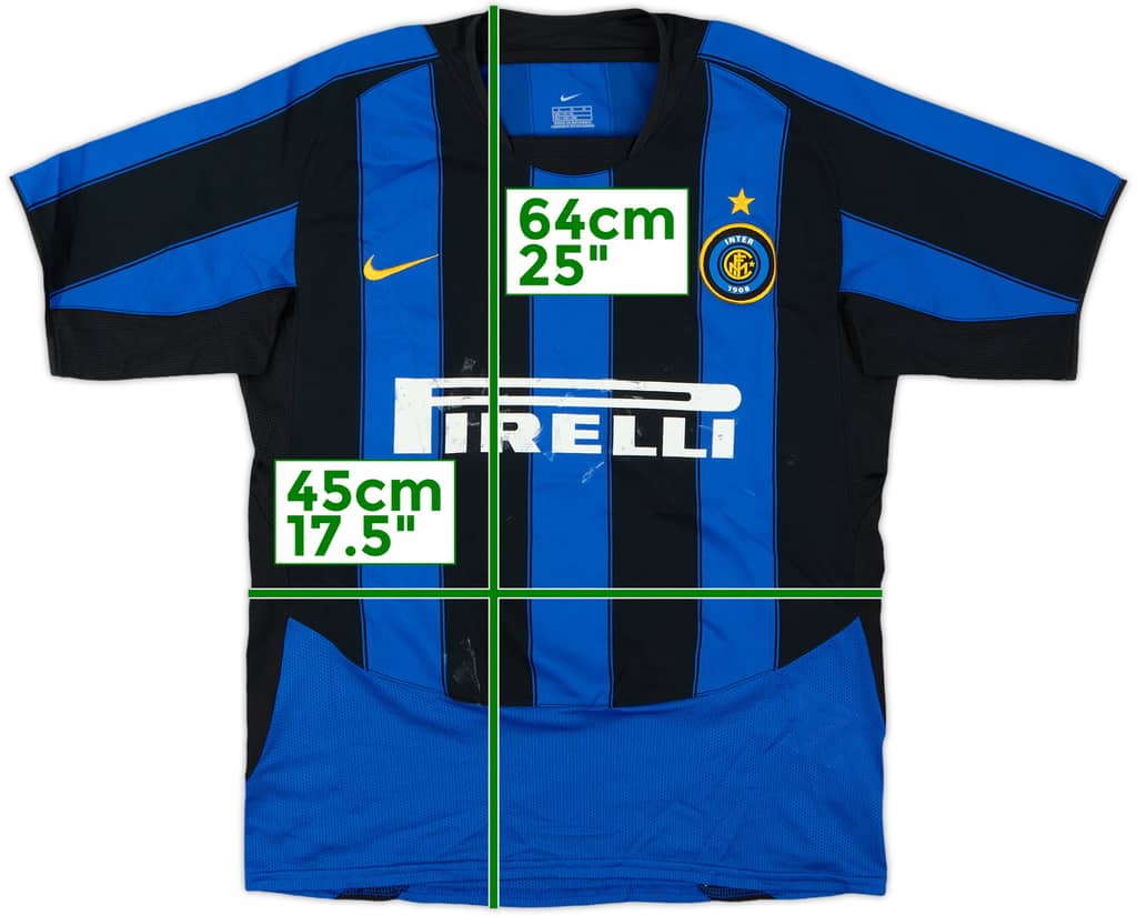 2003-04 Inter Milan Home Shirt - 4/10 - (L.Boys)