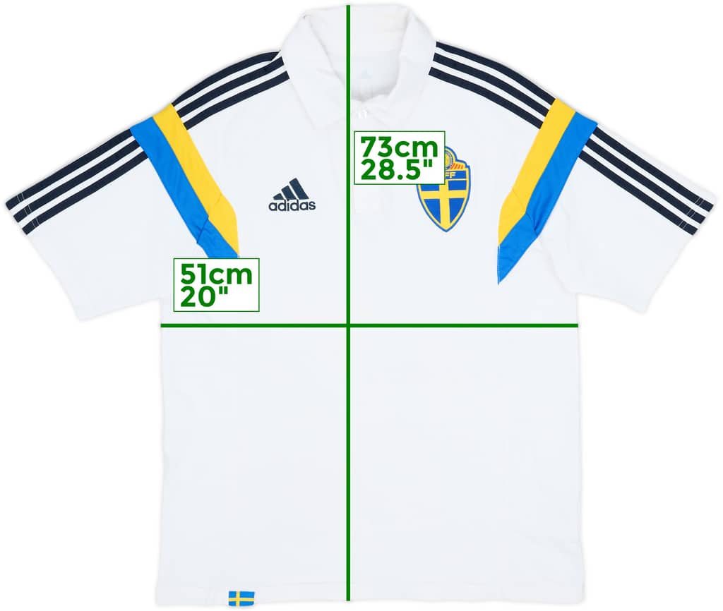 2013-14 Sweden adidas Polo Shirt - 8/10 - (M)